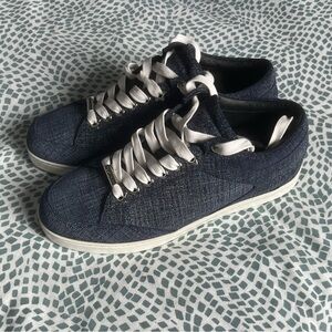 Jimmy Choo Miami Denim Low Top Sneakers